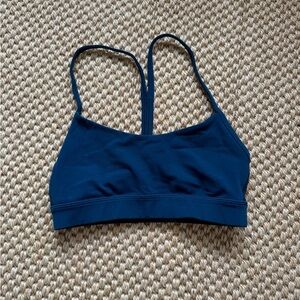 lululemon athletica navy blue thin-strap sports bra